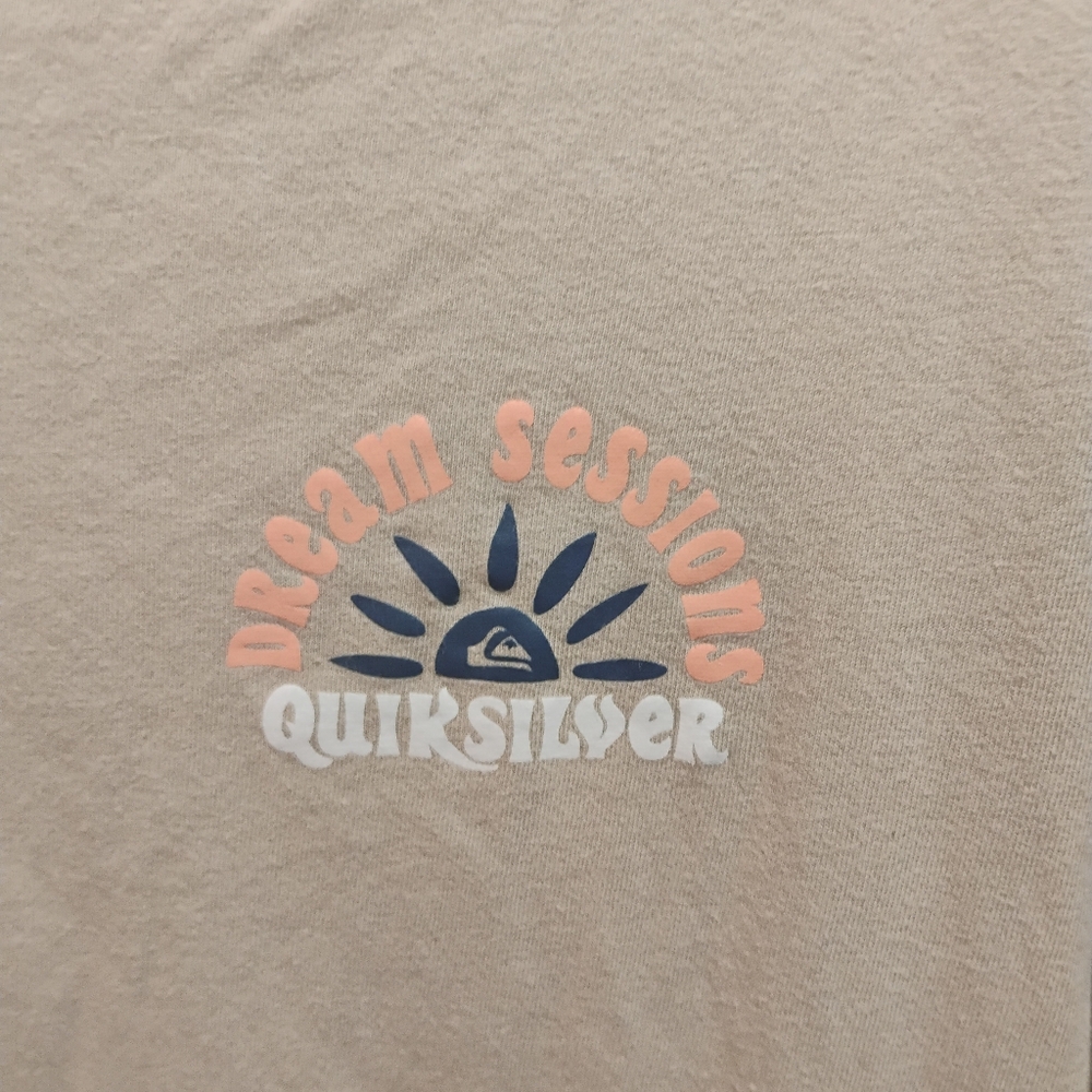 Quiksilver Beige Graphic T-Shirt